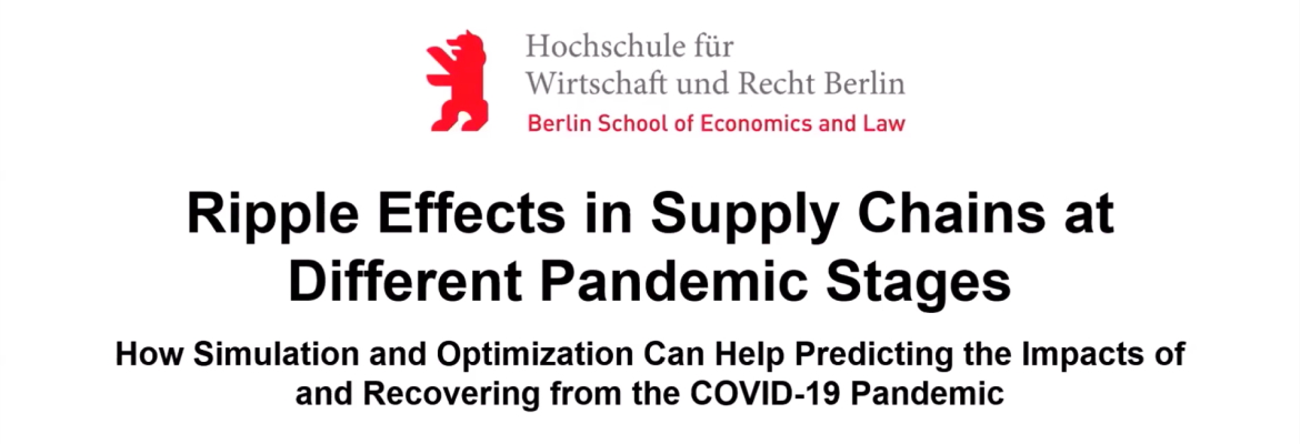 Ripple Effects in Supply Chains at different Pandemic Stages