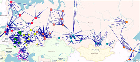 Map view of the telecom supply chain