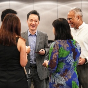 Robert de Souza with attendees at THINK Executive Digital Transformation of Supply Chains