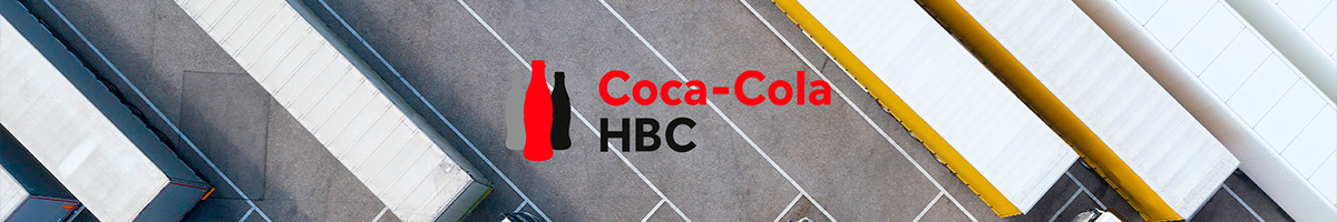 Coca-Cola logo on trucks